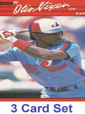 Otis Nixon Baseball Card Collection